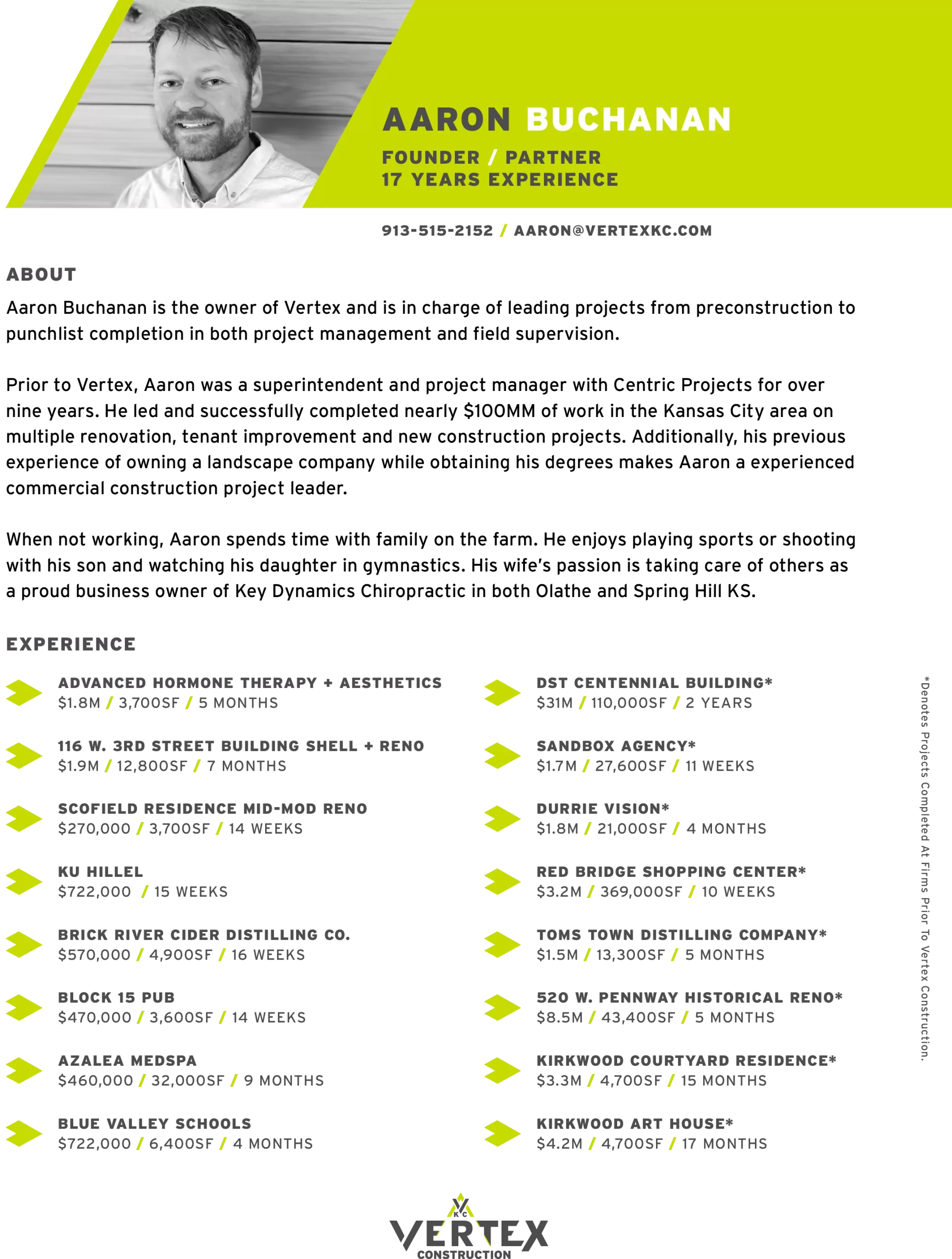 Commercial Contractors Kansas City KS Aaron Buchanan_Resume